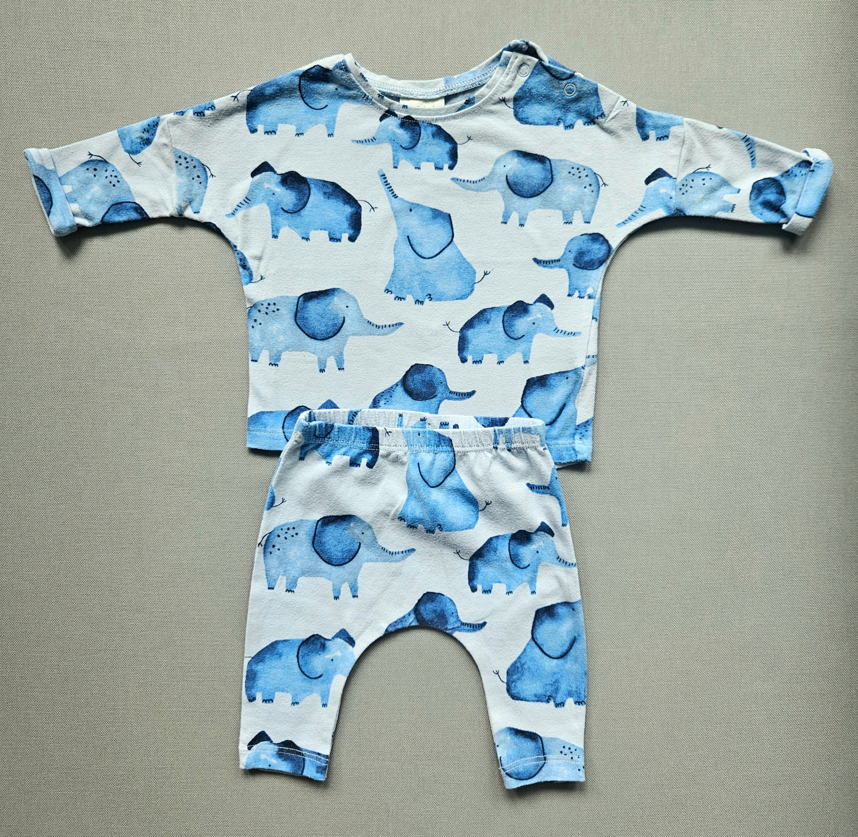 Next Baby Set mit Elefantenprint 🐘 | Gr. 56