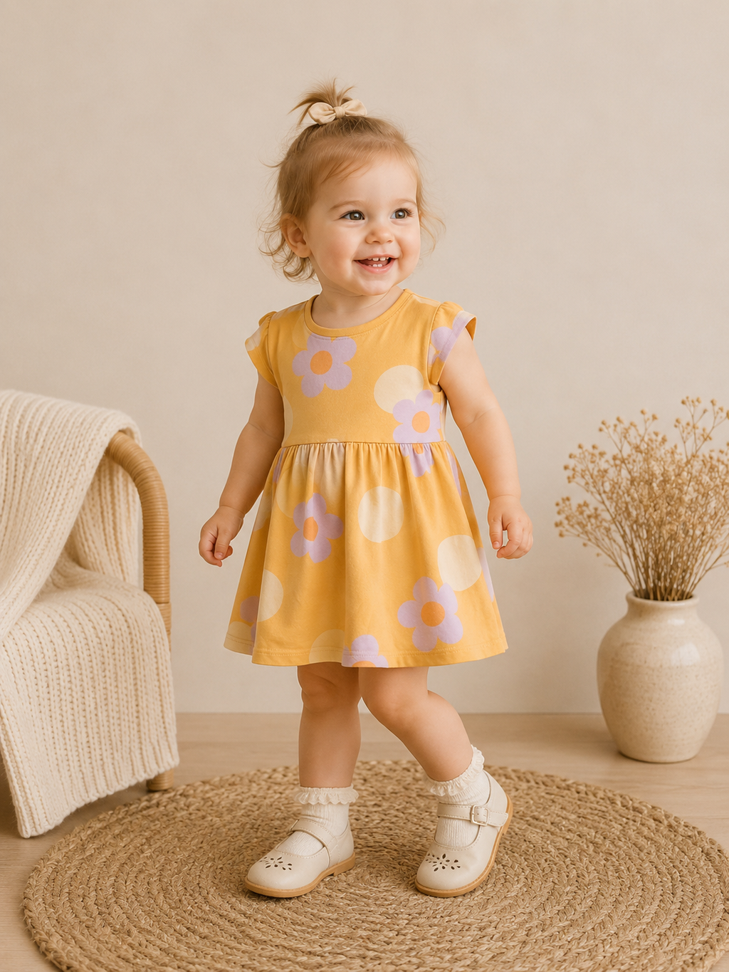 NEXT Kleid mit Blumenmuster | Gr. 86