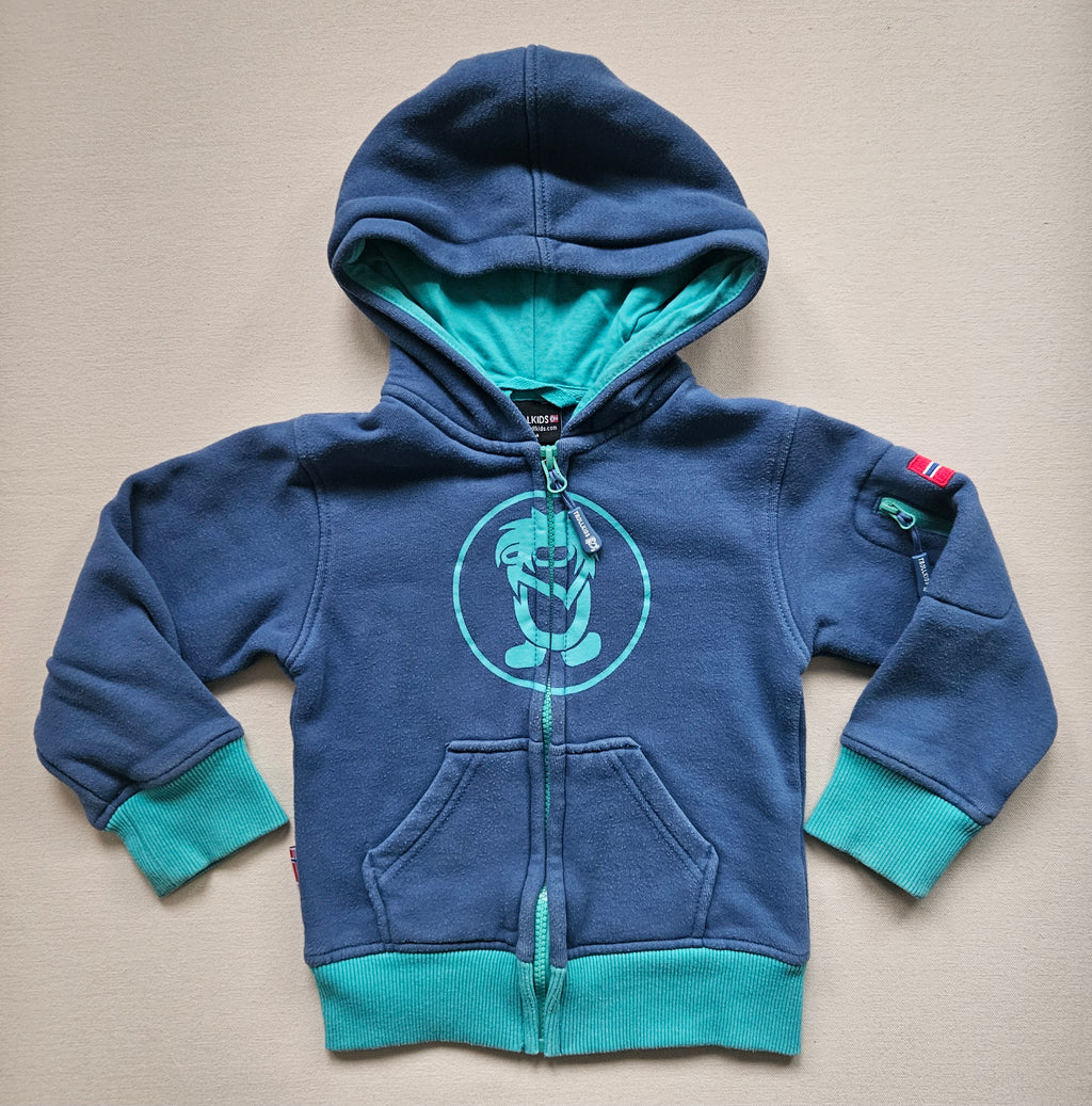 Trollkids Sweatjacke mit Kapuze & Kontrastdetails 🏔️ | Gr. 104
