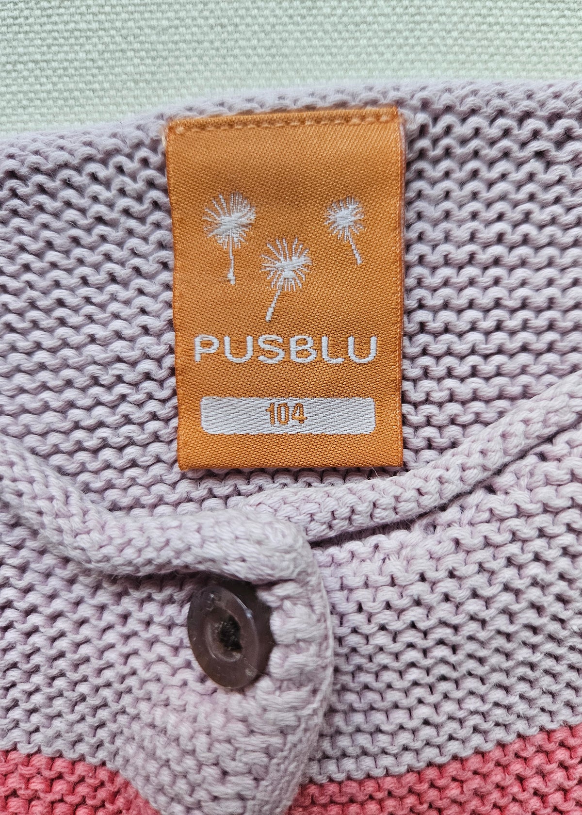 PUSBLU Regenbogen-Strickjacke aus Baumwolle 🌈 | Gr. 104