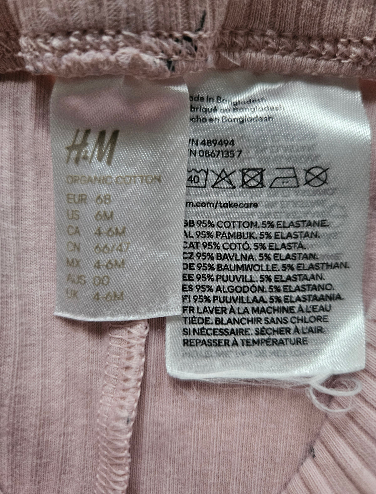 H&M 2-teiliges Ripp-Set mit Blumenprint 🌸 | Gr. 68