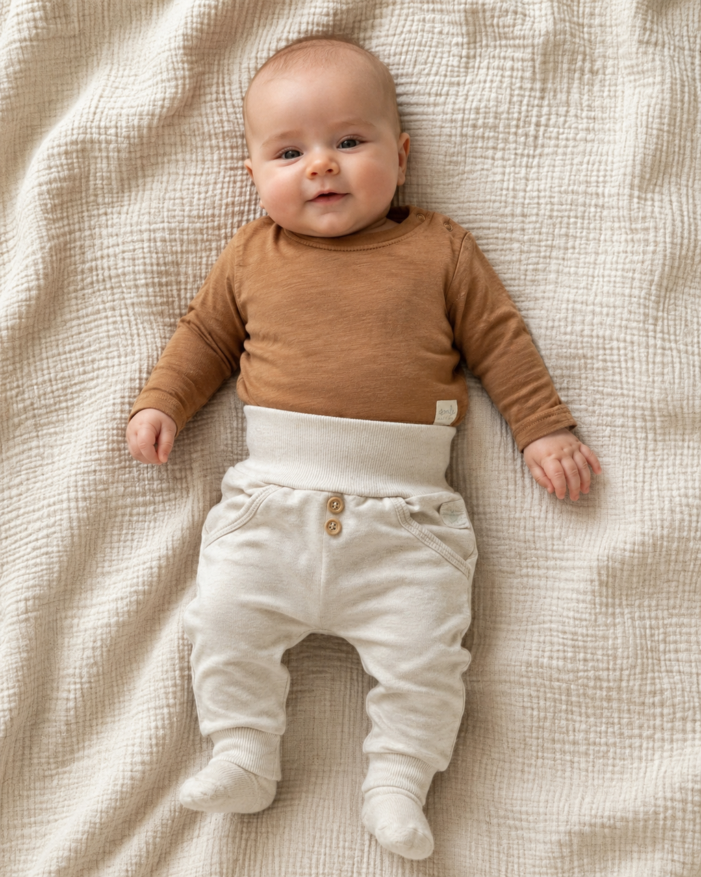 Next Baby & Feetje Set in Naturtönen | Gr. 56