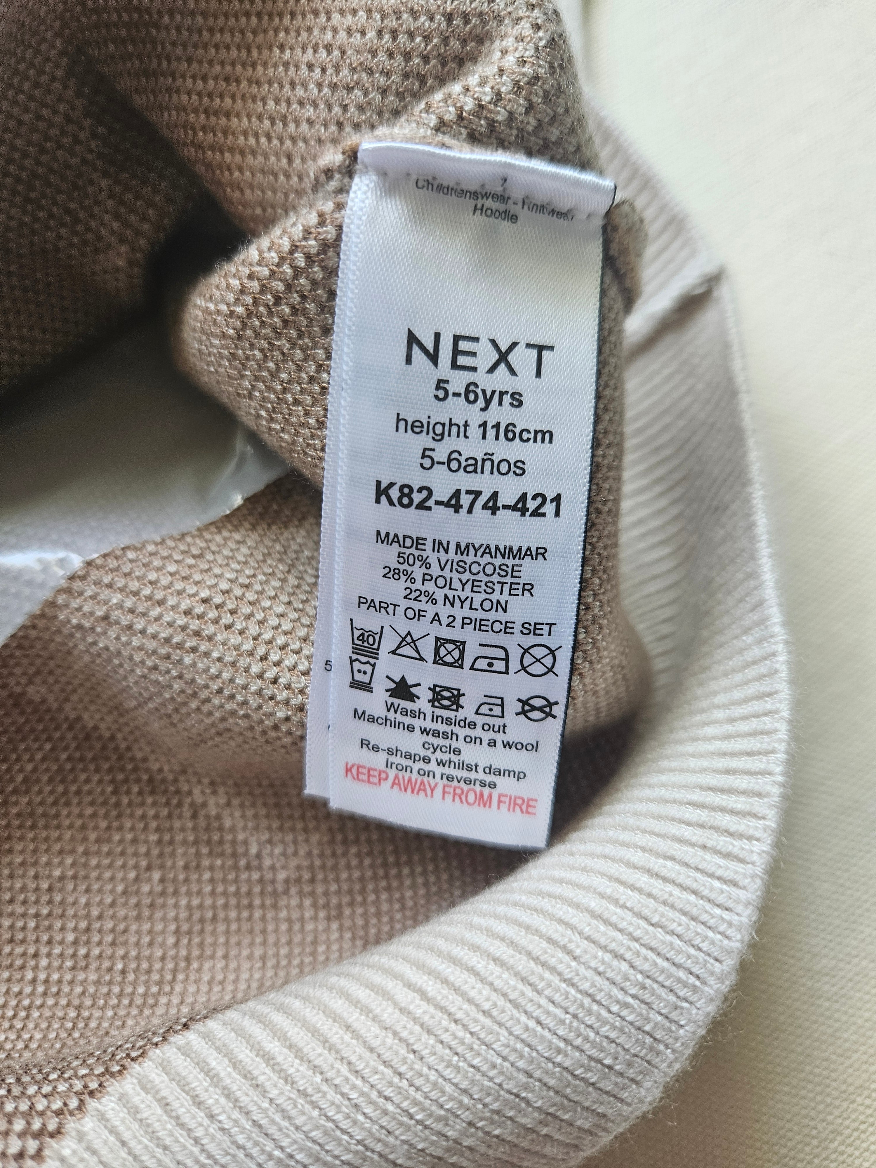 Next Strick-Set mit Bärenmotiv 🐻 | Gr. 116 | Neu mit Etikett