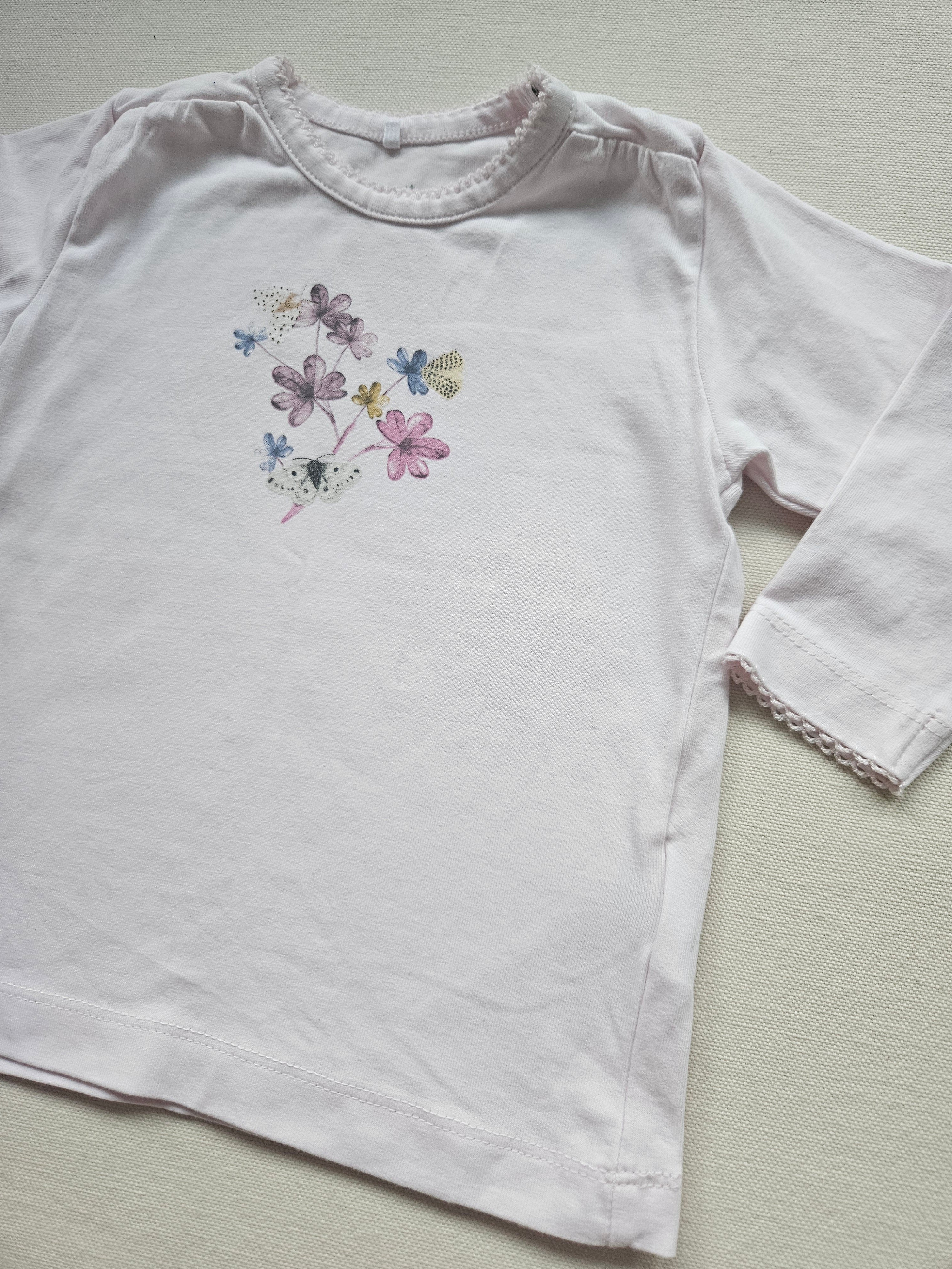 Name It Langarmshirt mit Blumenmotiv | Gr. 68