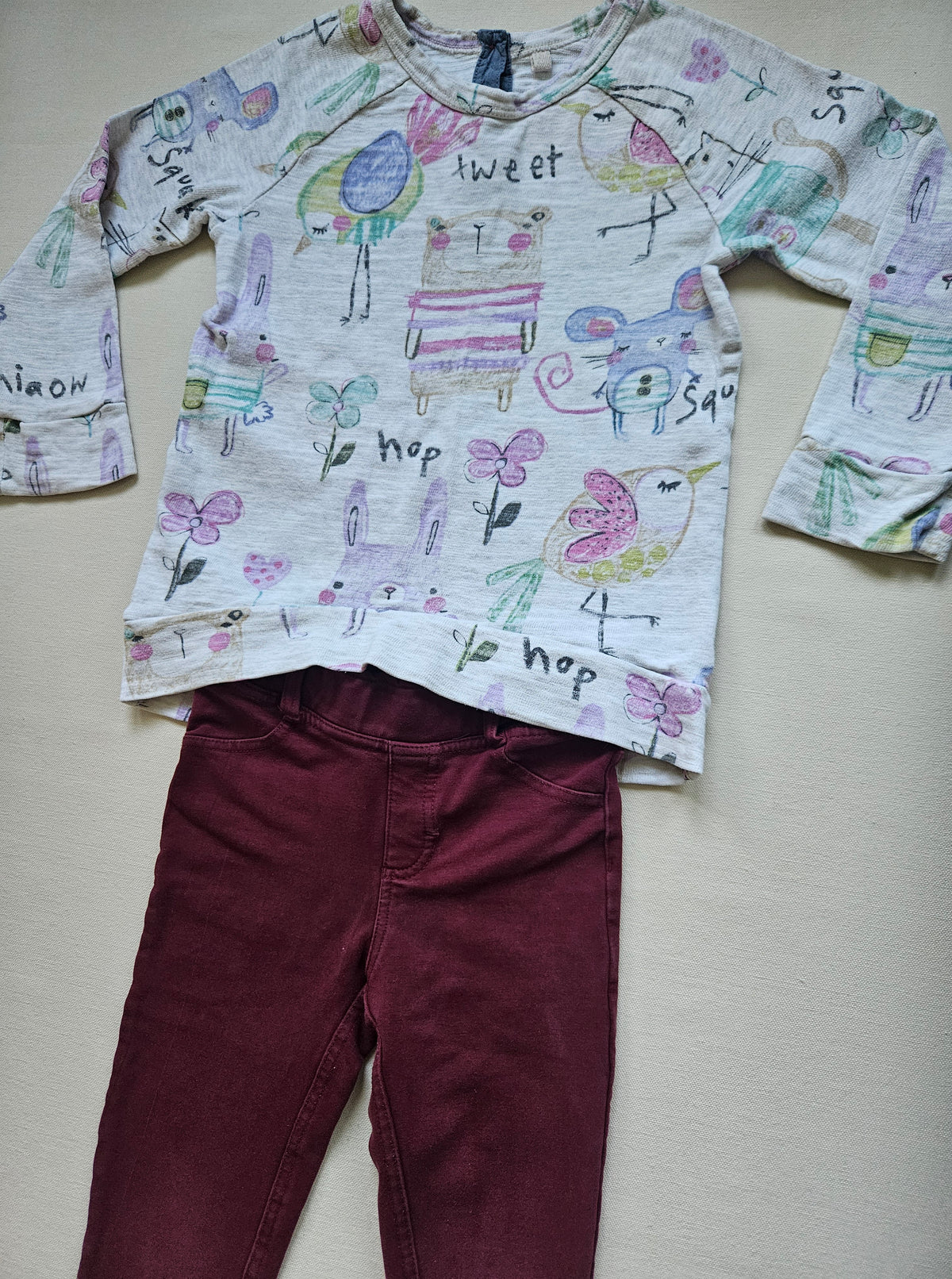 Next Sweet Pea & Name It – 2-teiliges Outfit mit Tierprint | Gr. 110