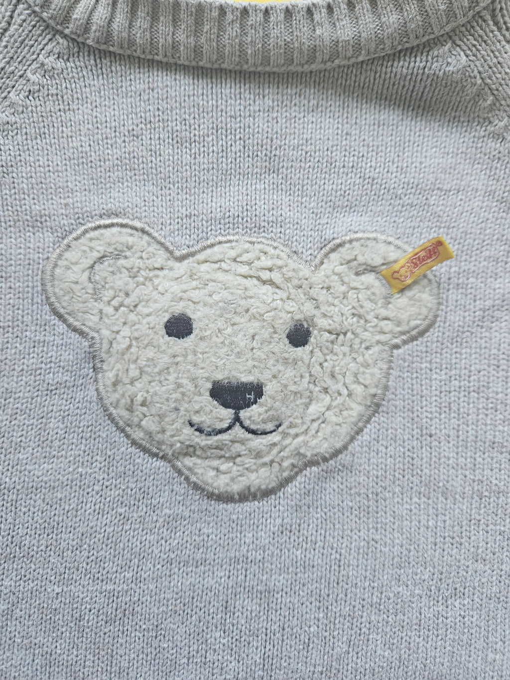 Steiff Strickpullover mit Teddy-Applikation 🐻 | Gr. 62