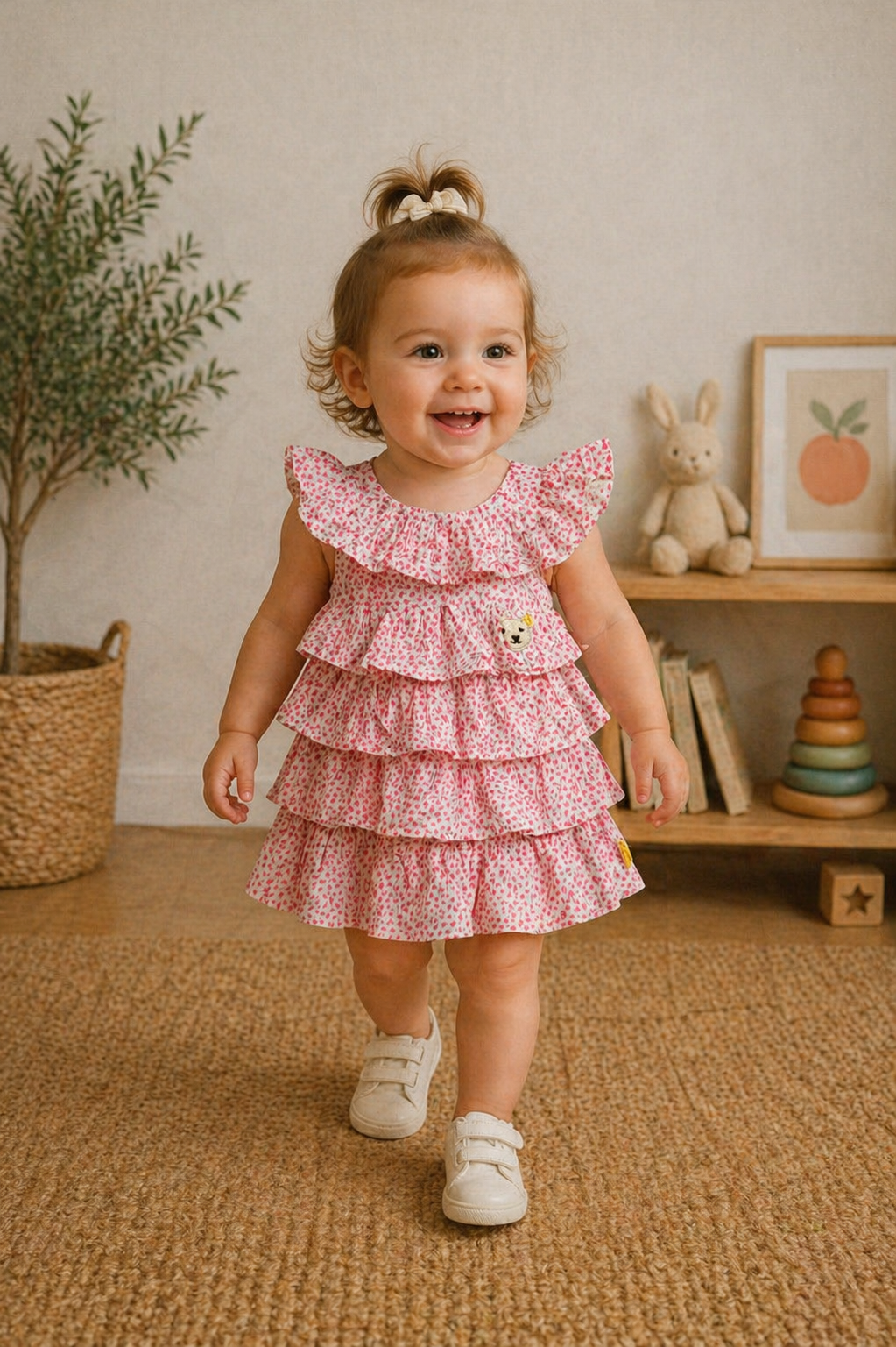 Steiff Sommerkleid mit Rüschen 🐻 | Gr. 80
