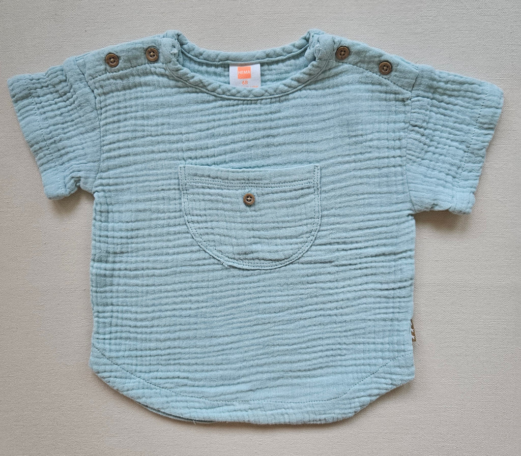 Hema Musselin-Set – Shirt & Shorts | Gr. 68