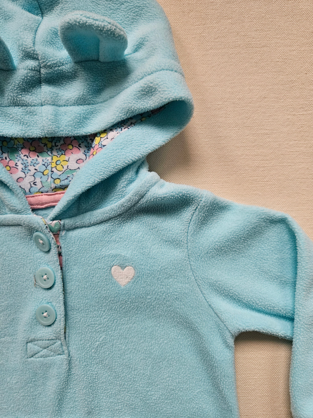 Carter’s Fleece-Overall mit Kapuze & Öhrchen | Gr. 74