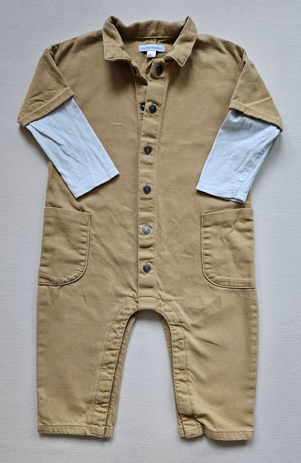 Vertbaudet Overall mit Kragen | Gr. 80