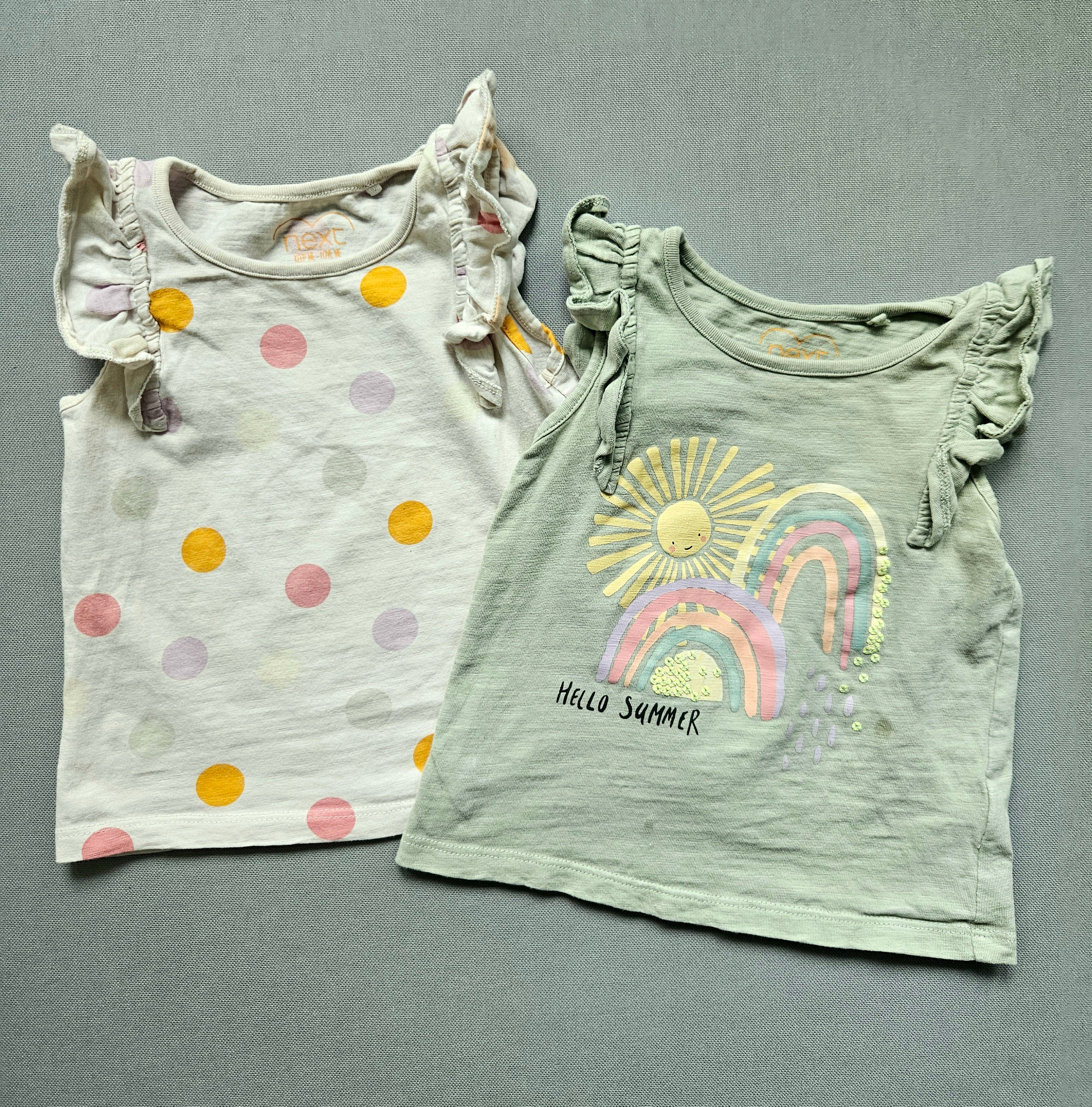 Next 2er Set Sommer-Shirts 🌈 | Gr. 86