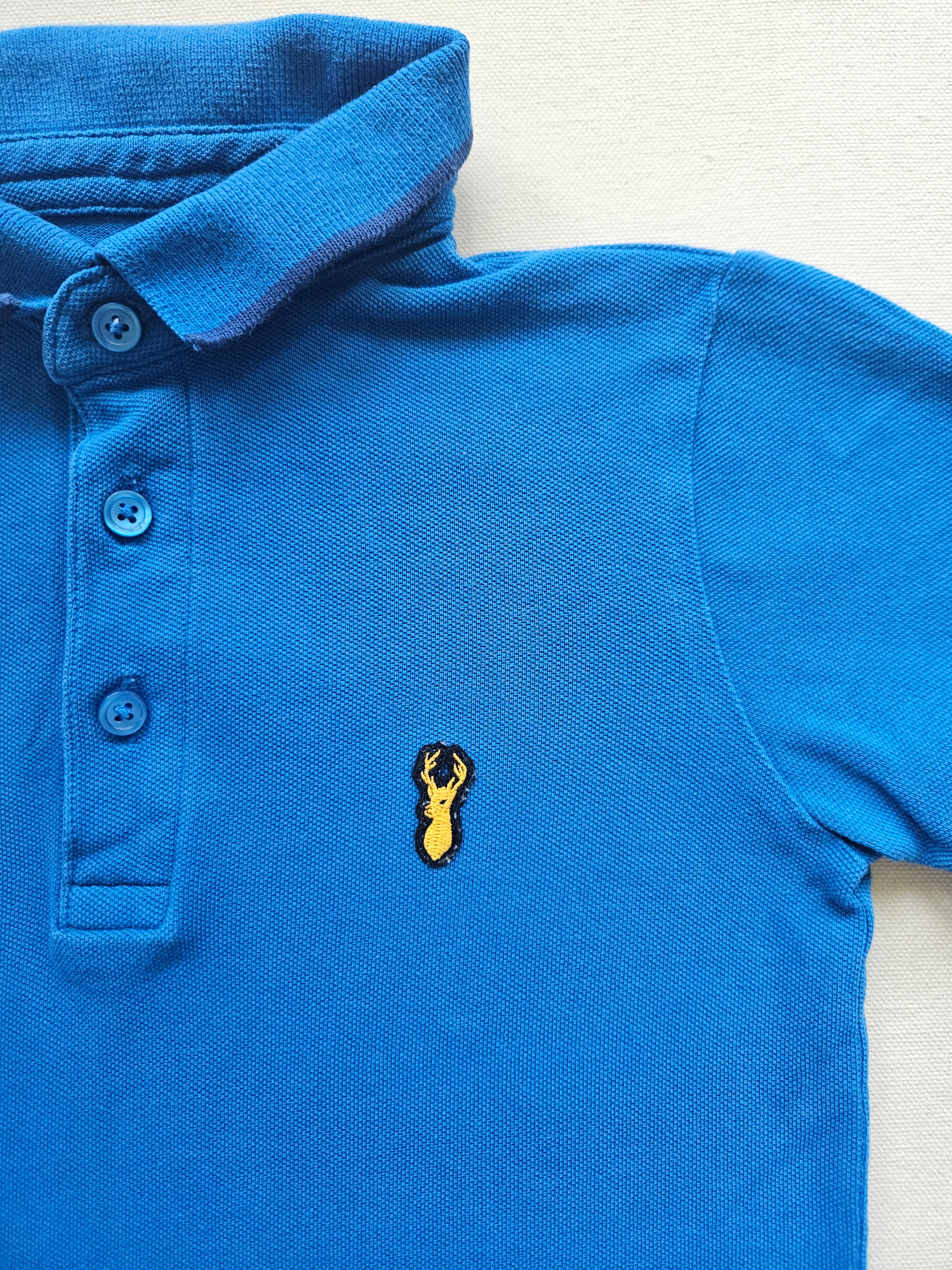 Next Poloshirt blau mit Stickerei 🫎 | Gr. 110