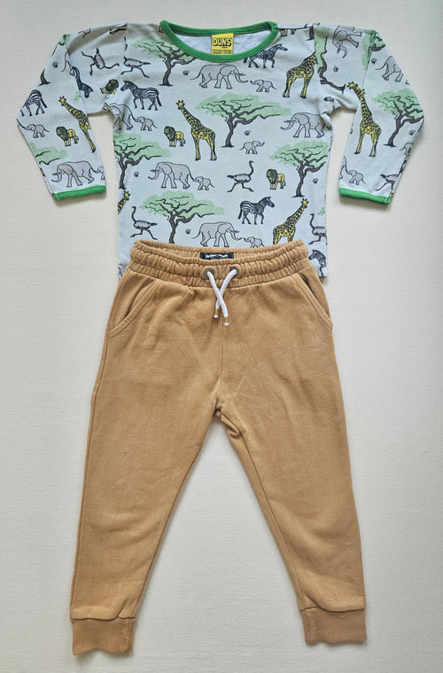 DUNS & NEXT Set mit Safari-Print 🐘🦒 | Gr. 98