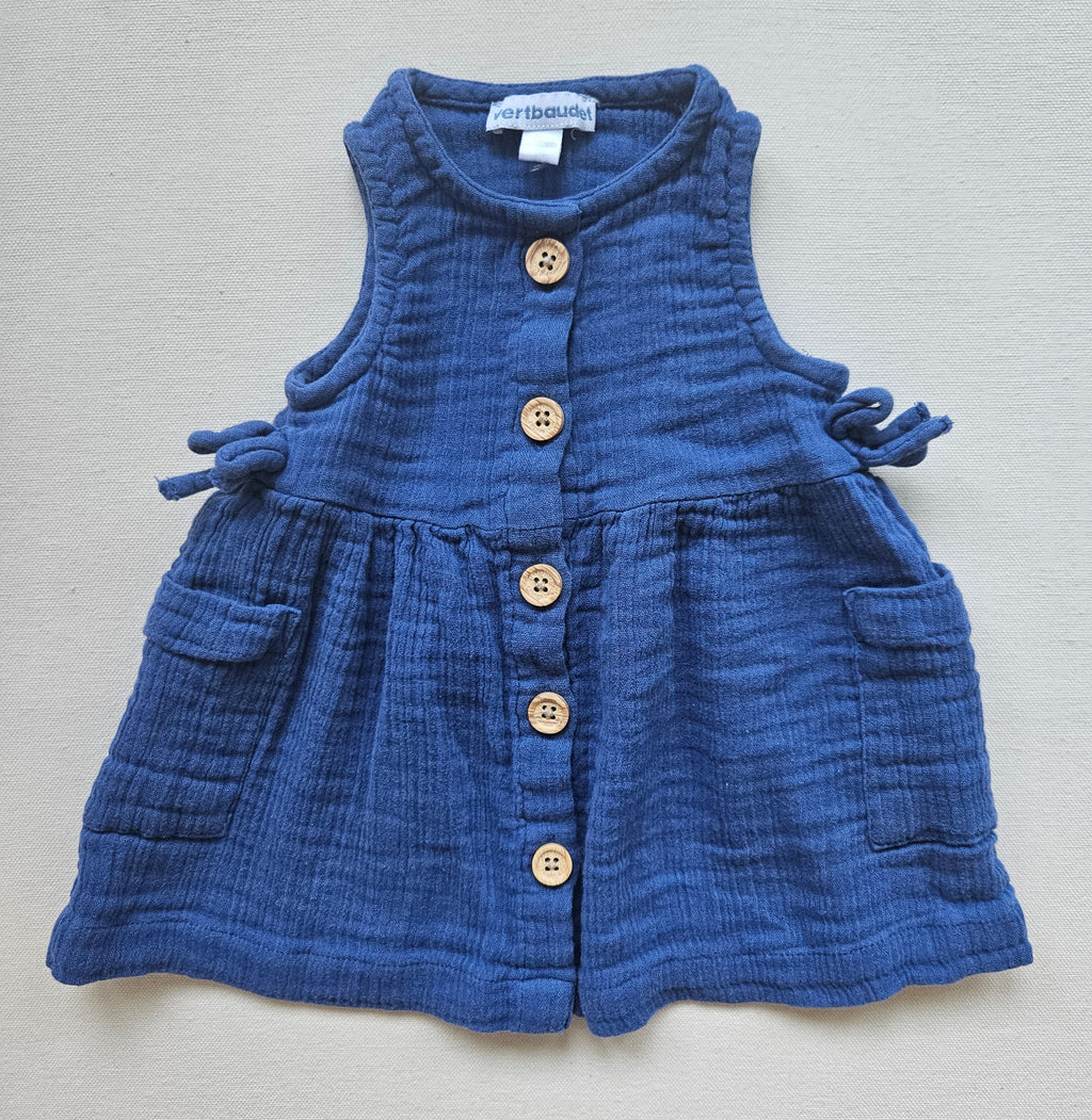 Vertbaudet Musselin-Kleid |Gr. 60