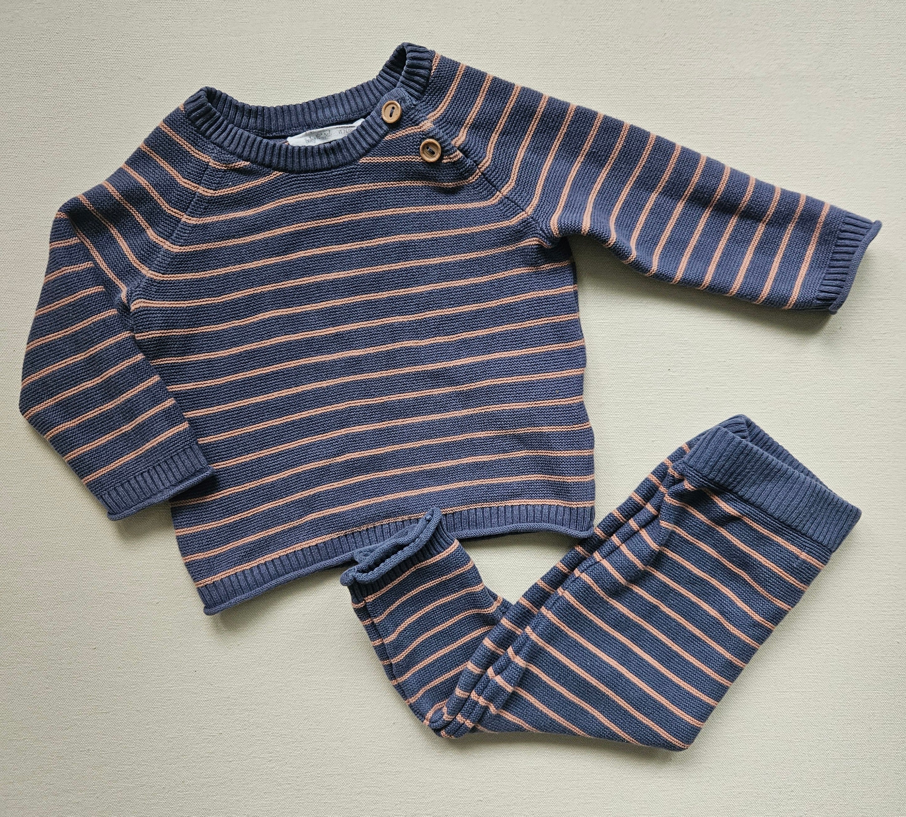 Impidimpi Bio-Baumwoll-Set gestreift | Gr. 74