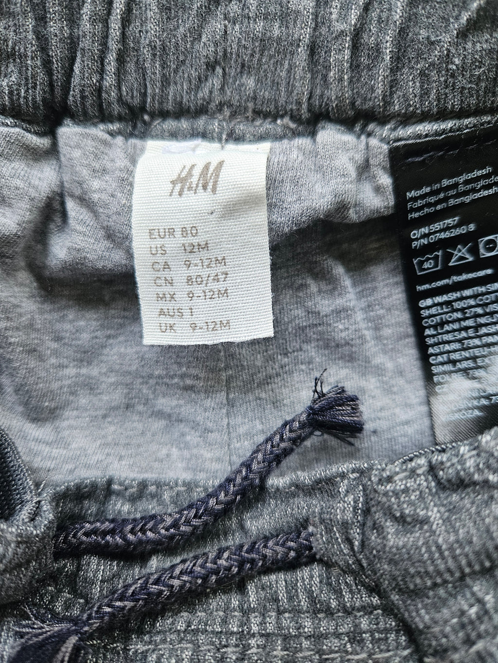 H&M Baby Set Strickpullover & gefütterte Feincordhose | Gr. 80