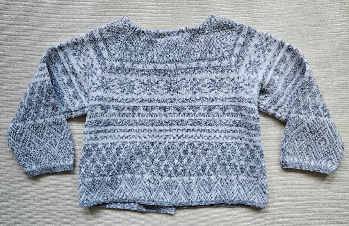 H&M Baby-Set – Gemusterte Strickjacke & Leggings | Gr. 68