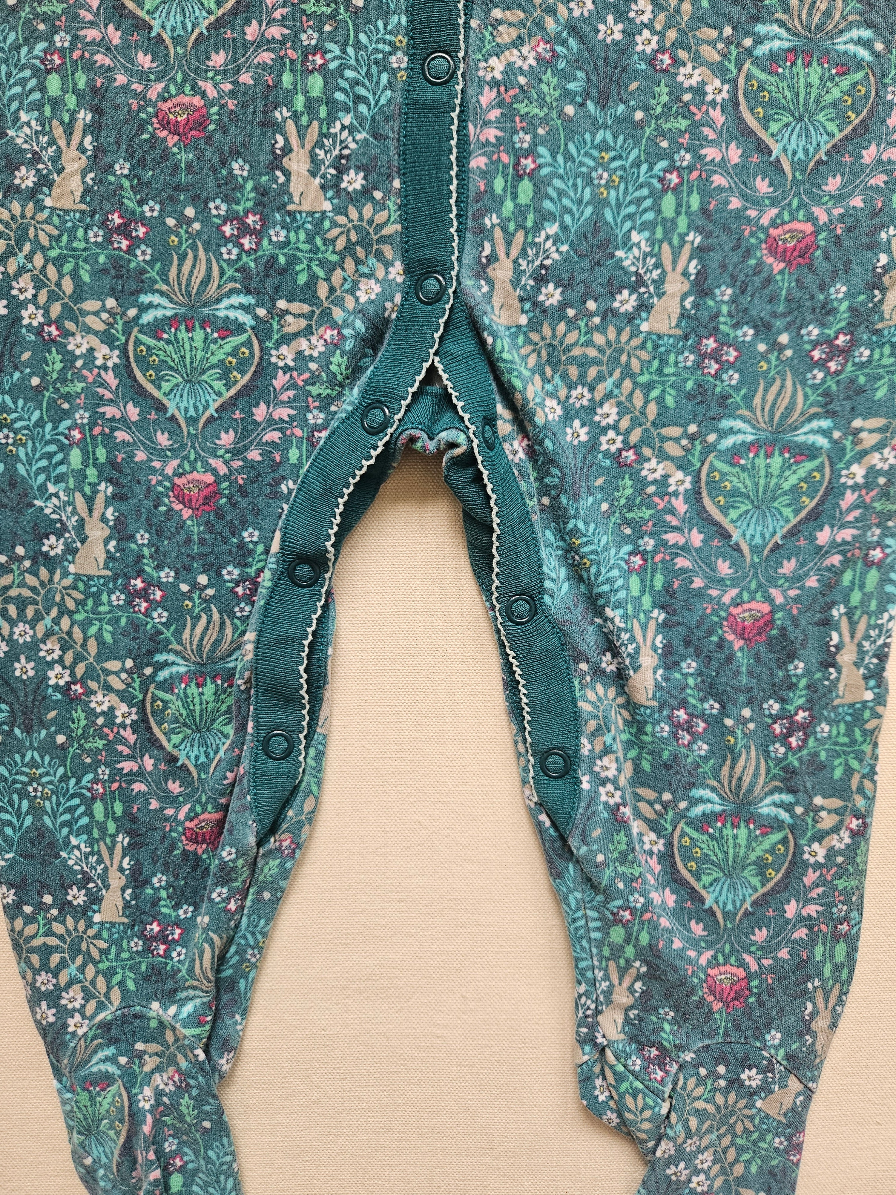 Next Schlafanzug mit Blumen- & Hasenprint 🌸🐇 | Gr. 92