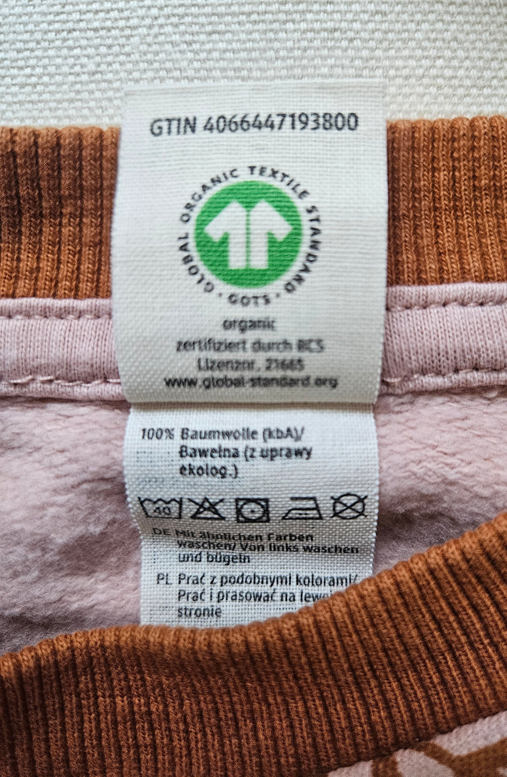 ALANA Bio-Sweatshirt mit Blättermuster | Gr. 104