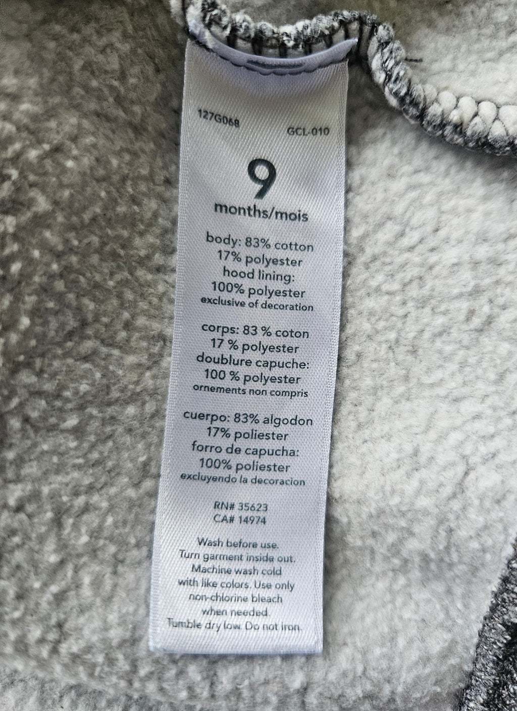 Carter’s & Name It – 3-teiliges Babyset mit Kapuzenjacke | Gr. 62