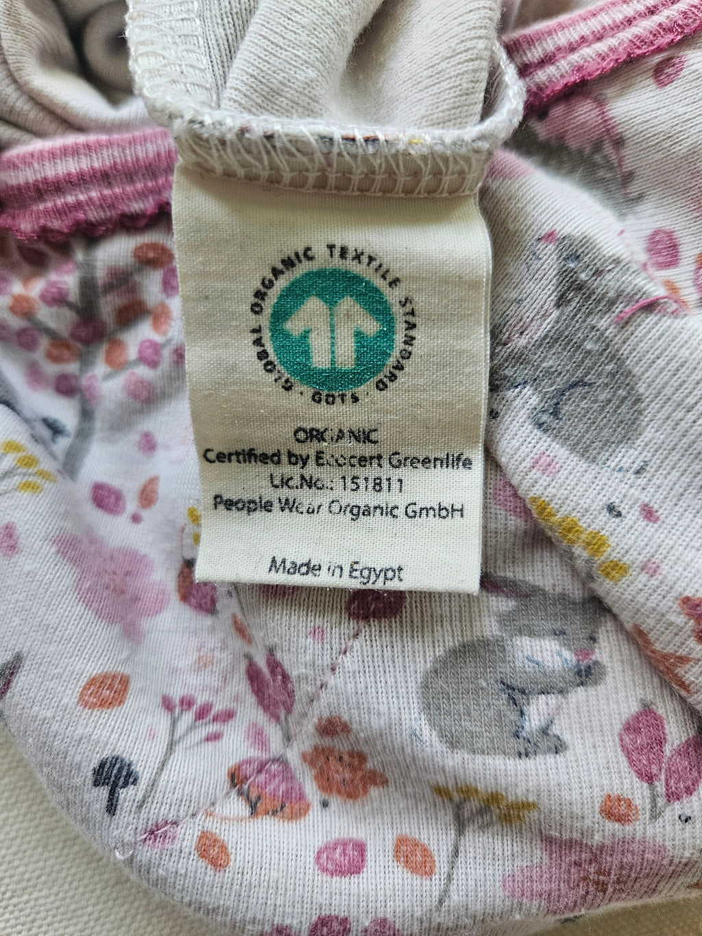 People Wear Organic Overall mit Waldtier-Print 🌸🦔 | Gr. 86/92