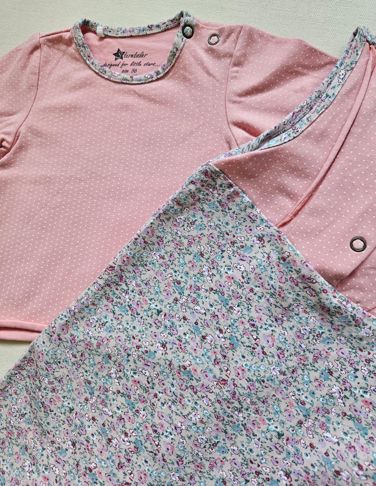 Sterntaler 2-teiliges Strampler-Set mit Blumenmuster 🌸 | Gr. 56
