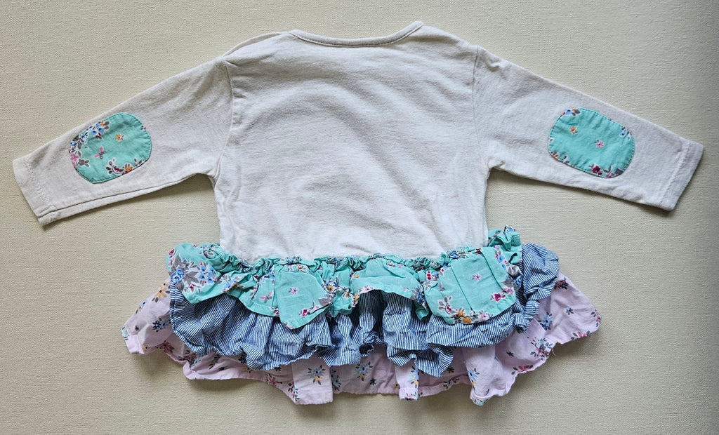Next Baby 2-teiliges Set mit Katze & Volant | Gr. 68