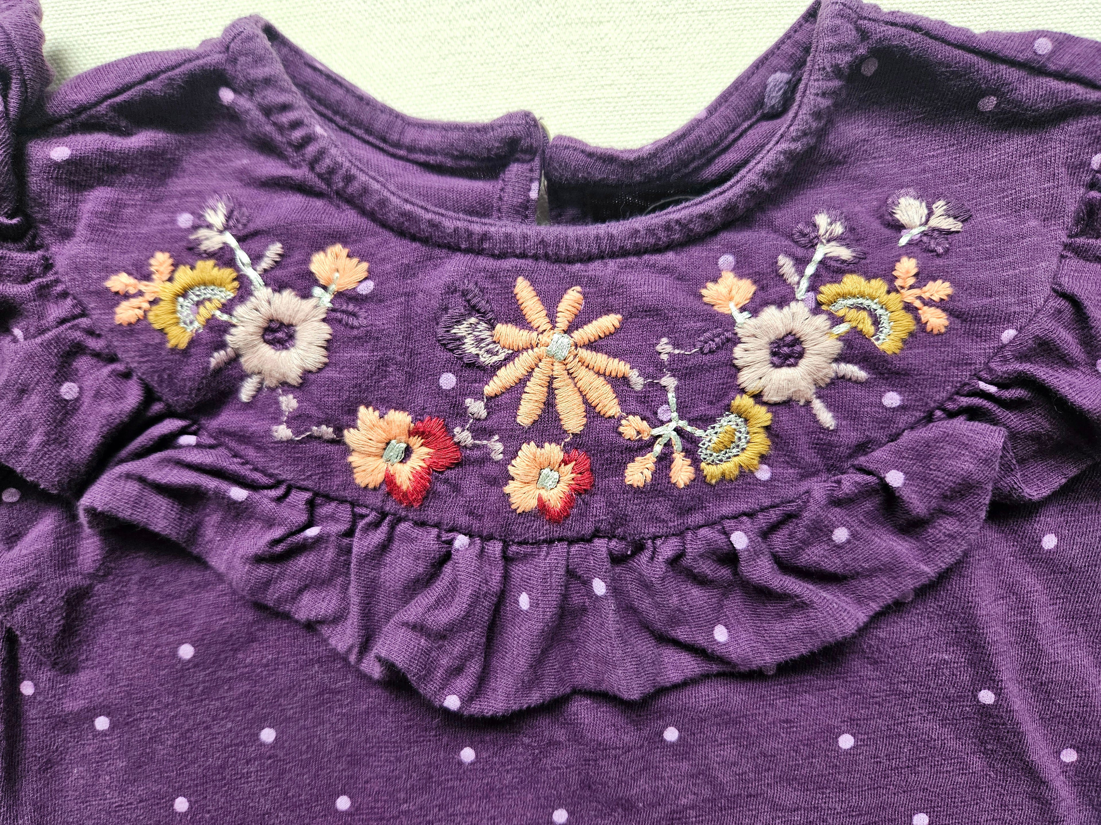 Next Outfit-Set mit bestickter Bluse & Hema Hose | Gr. 74