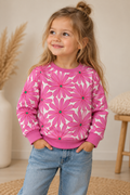 Mini Boden Sweatshirt Blumen 🌸 | Gr. 110 | NEU mit Etikett