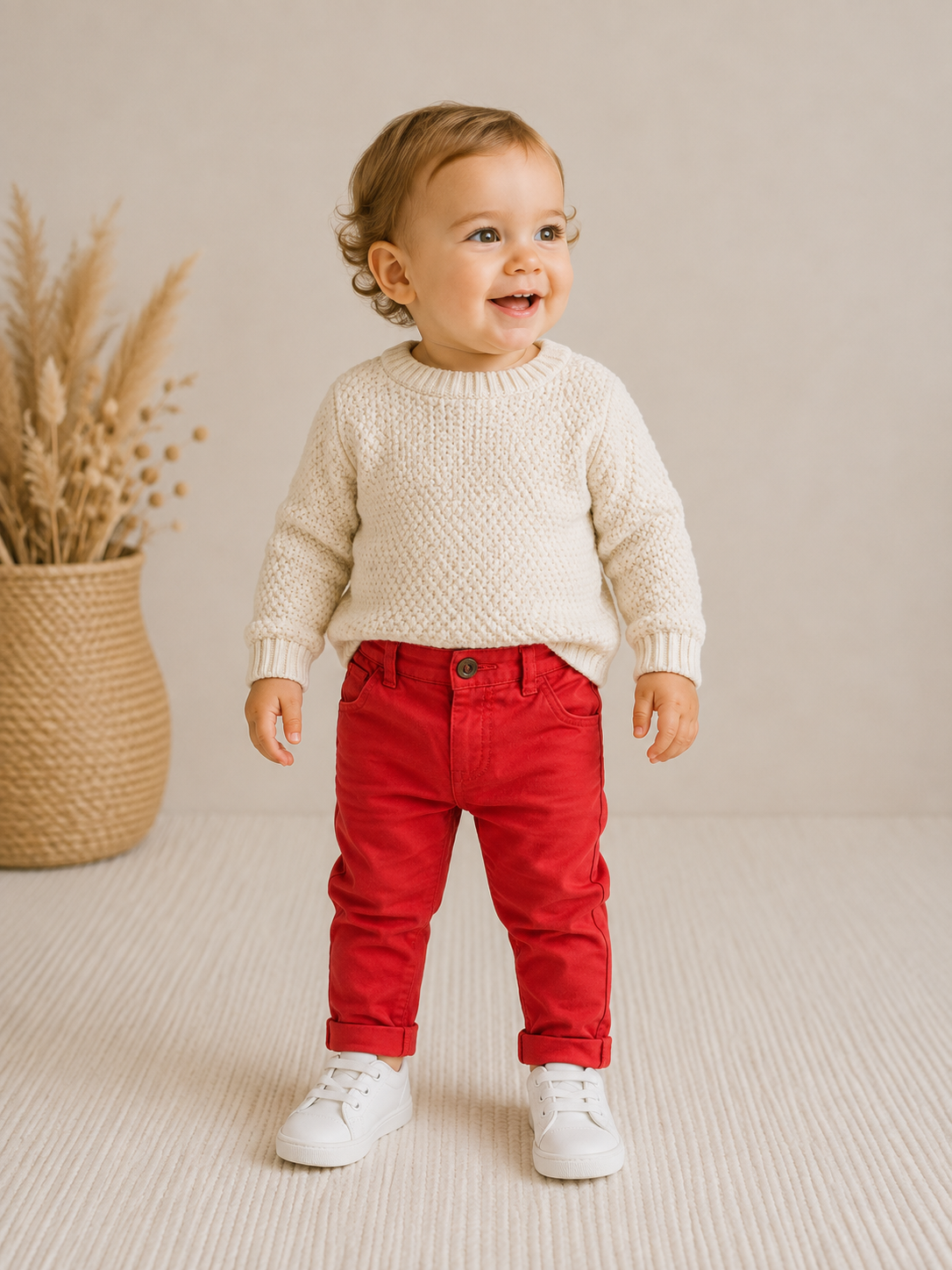 Next Chinohose Rot | Gr. 80