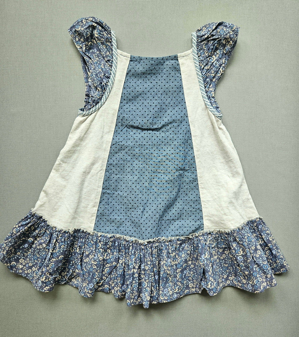 Next Sommerkleid Outfit mit Strumpfhose | Gr. 104