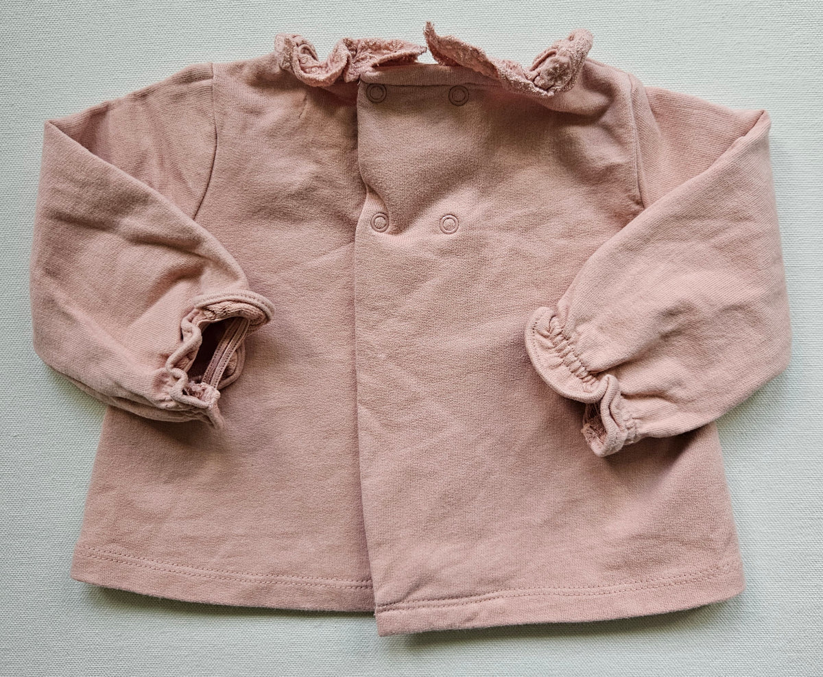 Vertbaudet Baby-Set mit Rüschen-Shirt & Katzenhose | Gr. 60