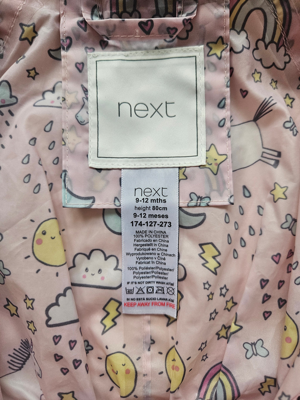 Next Regenoverall mit Einhorn- & Regenbogenprint 🌈🦄 | Gr. 80