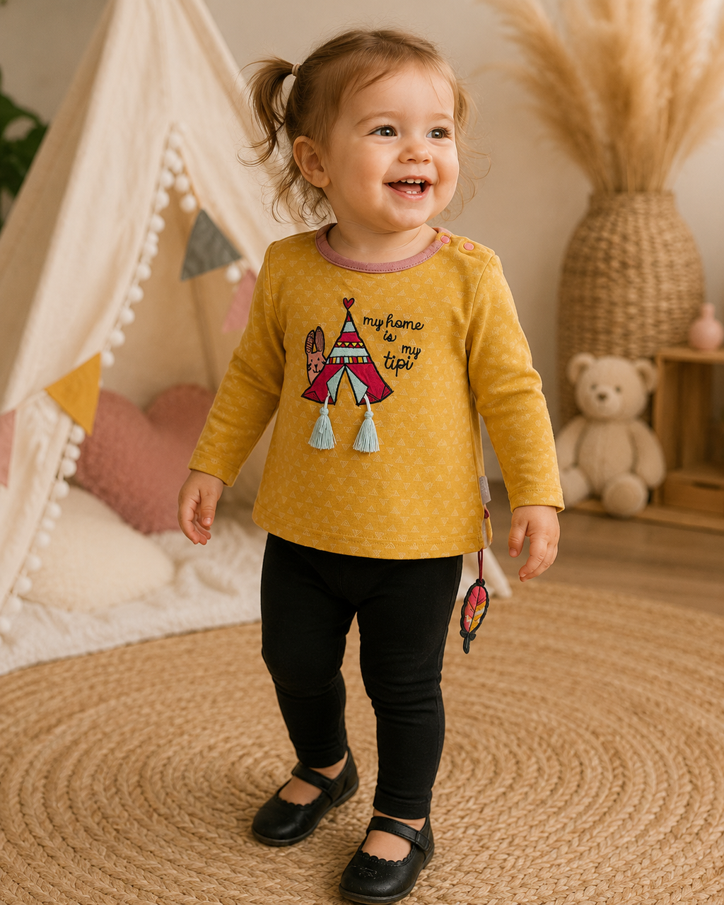 Sigikid Langarmshirt & Minymo Leggings – Outfit | Gr. 86