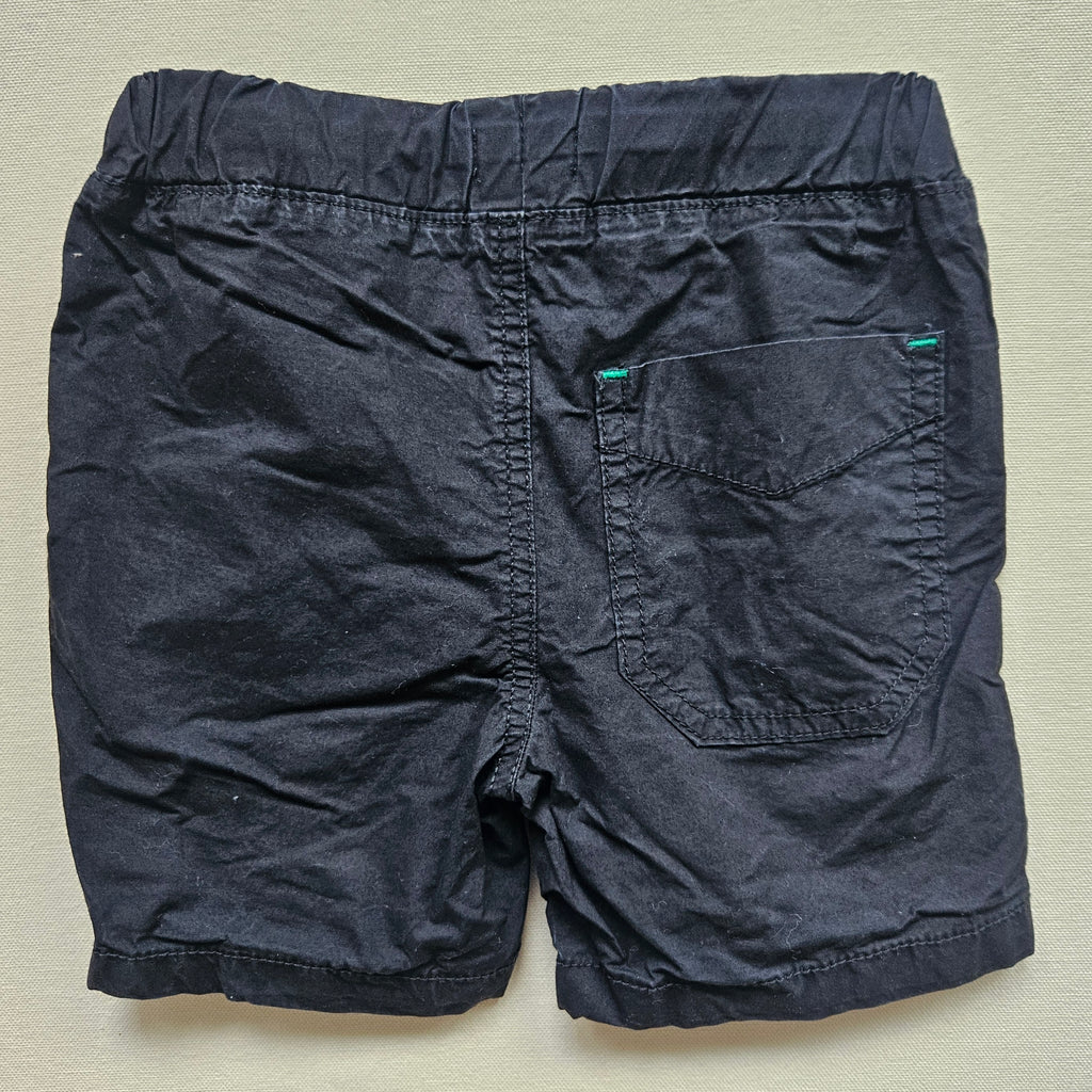 Benetton Shorts mit Logo Schwarz | Gr. 90