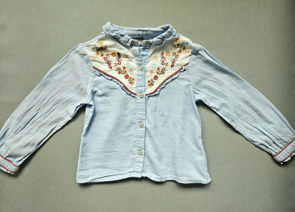 Next Bluse Langarm mit Stickerei | Gr. 104