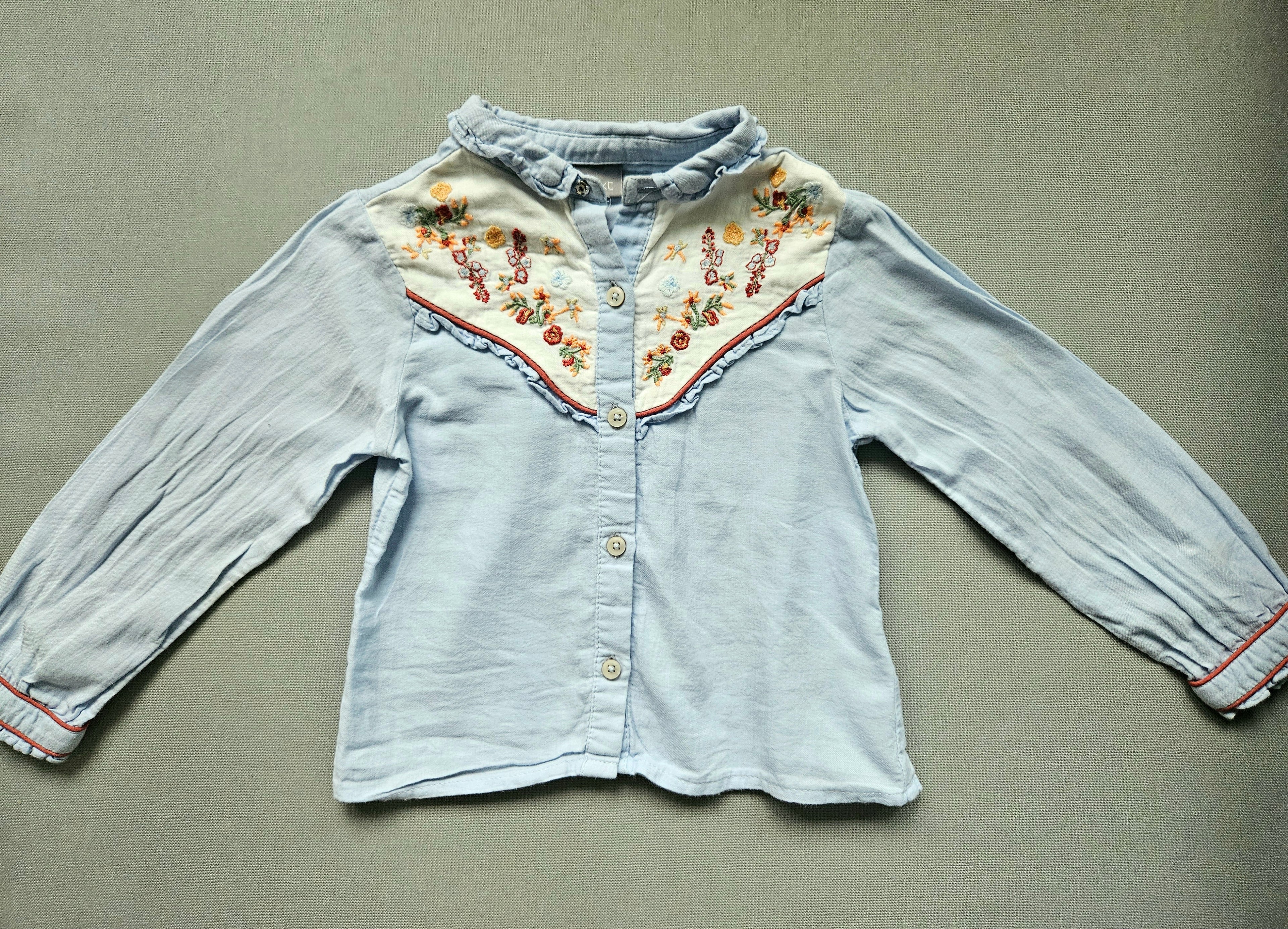 Next Bluse Langarm mit Stickerei | Gr. 104