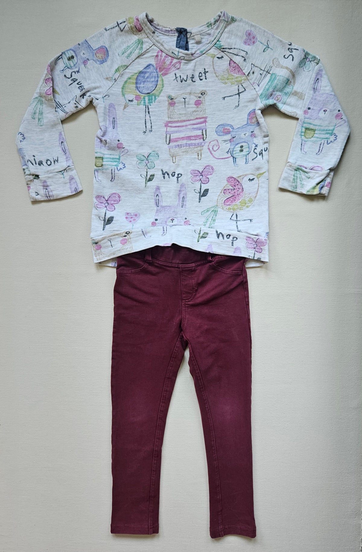 Next Sweet Pea & Name It – 2-teiliges Outfit mit Tierprint | Gr. 110
