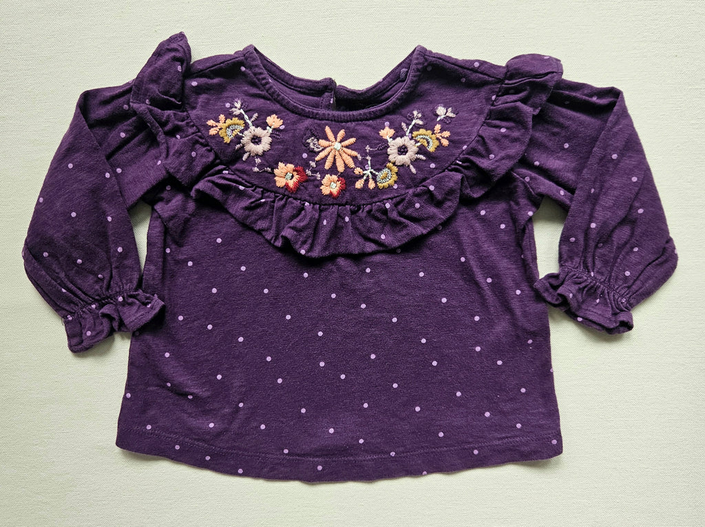 Next Outfit-Set mit bestickter Bluse & Hema Hose | Gr. 74