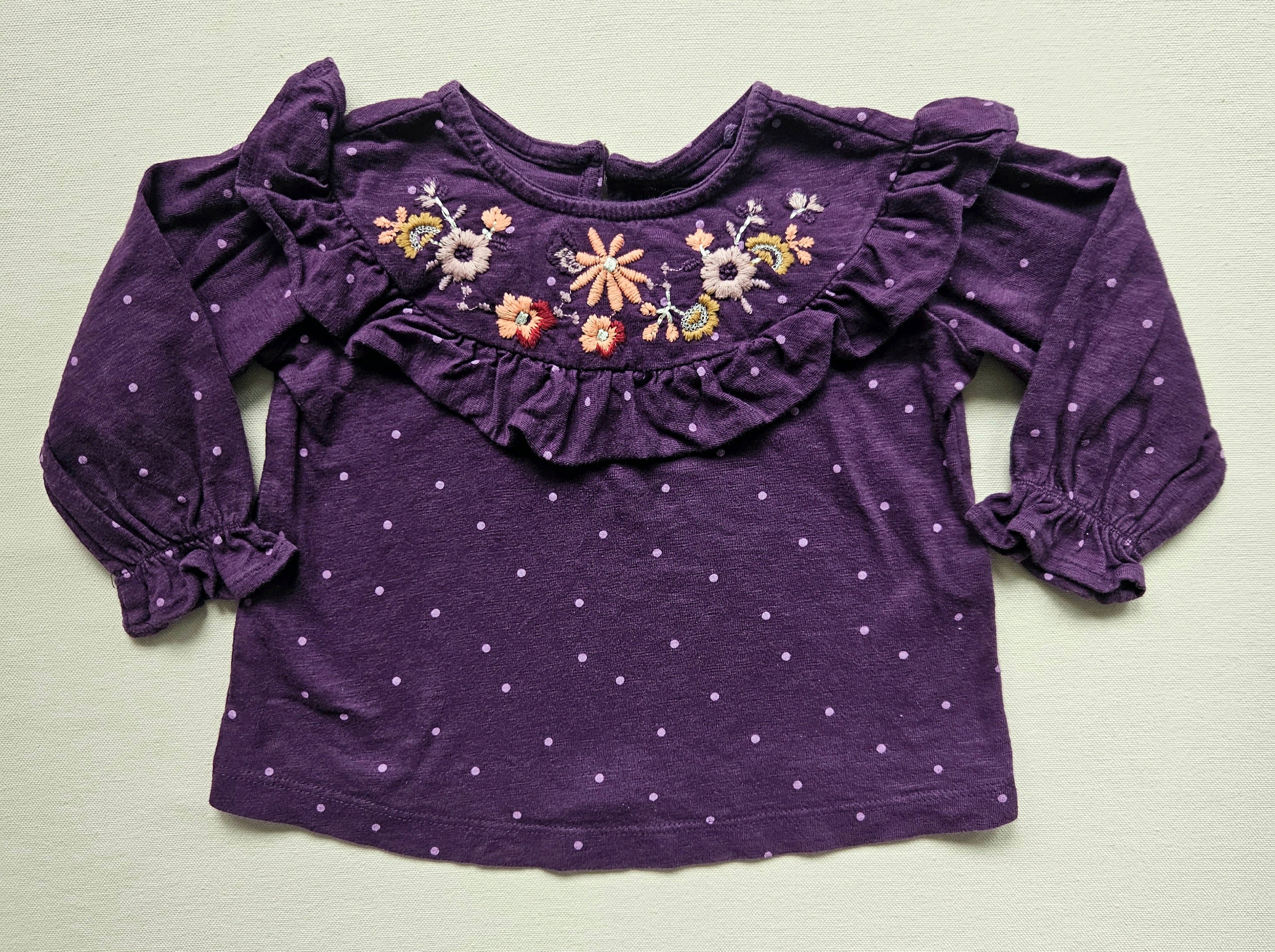 Next Outfit-Set mit bestickter Bluse & Hema Hose | Gr. 74