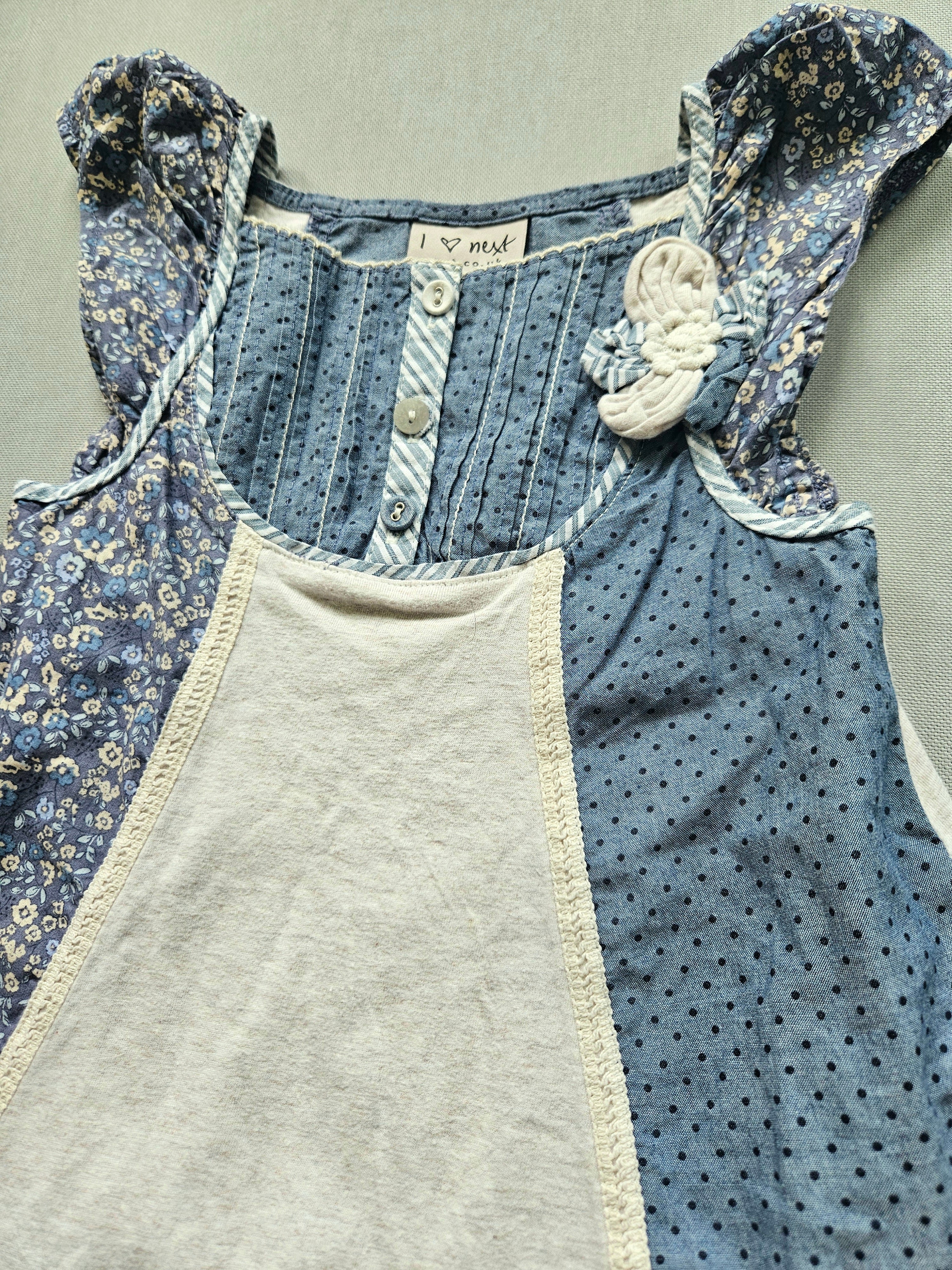 Next Sommerkleid Outfit mit Strumpfhose | Gr. 104