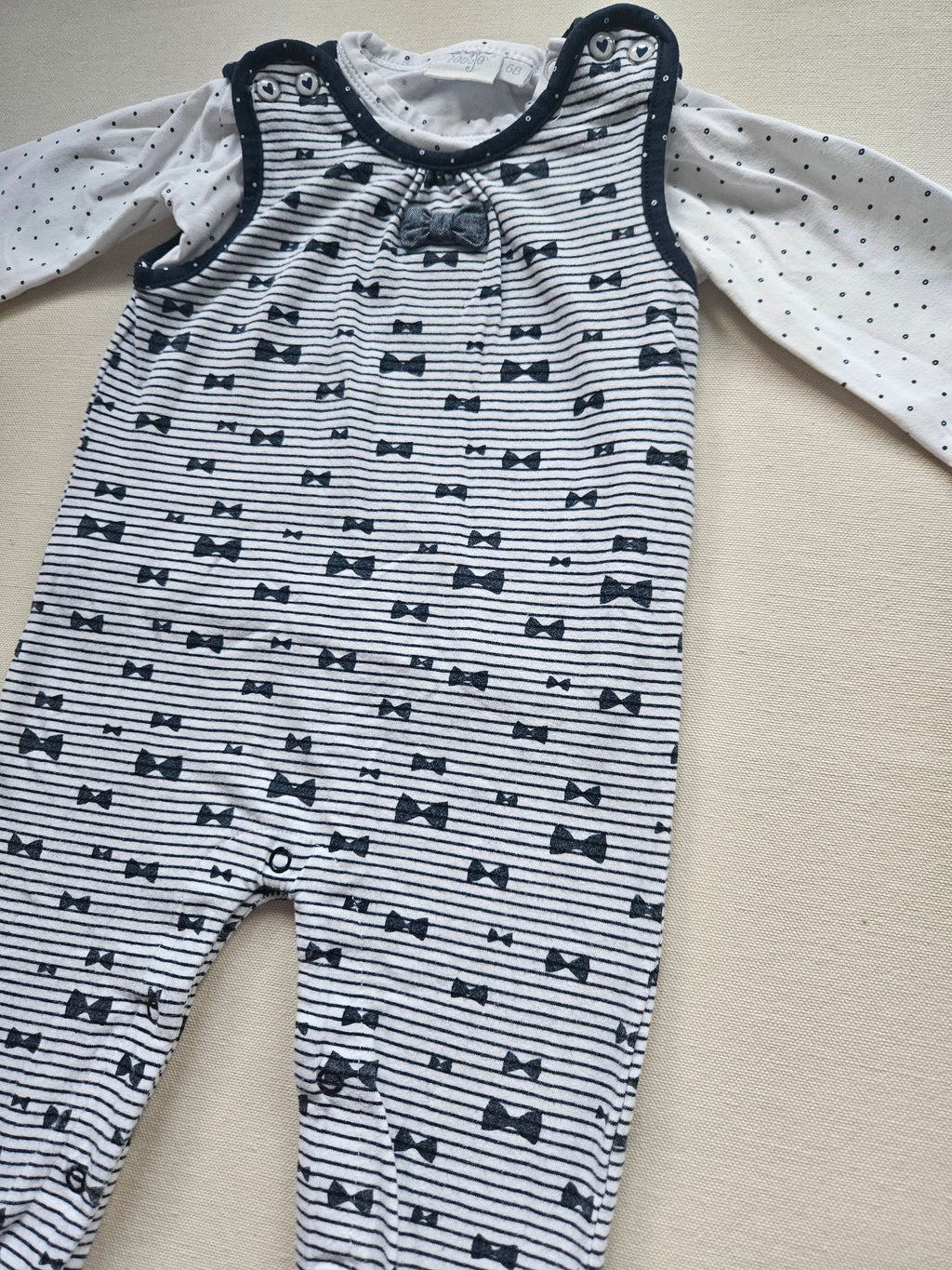 Feetje Strampler-Set mit Schleifenmuster 🎀 | Gr. 68