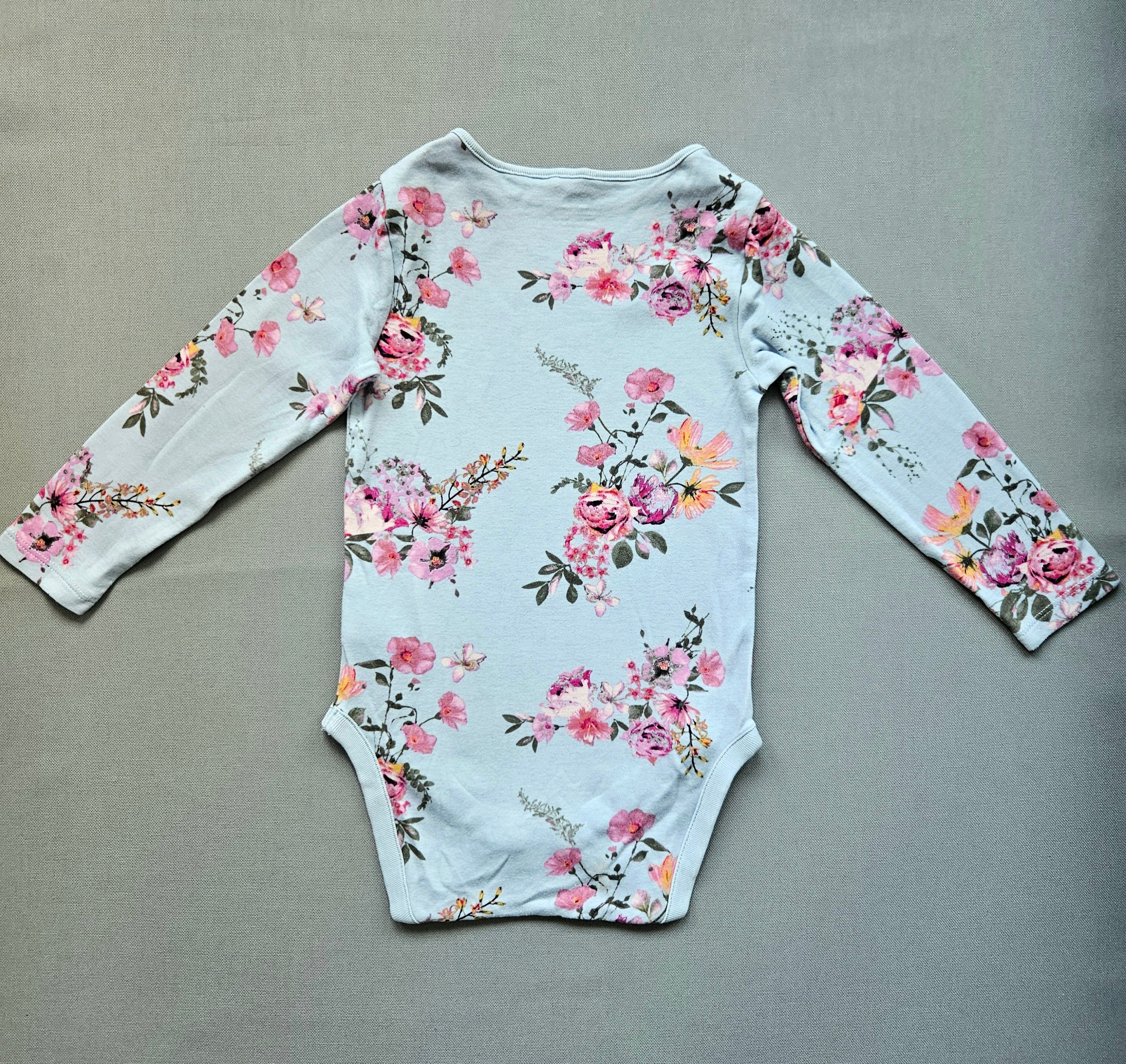 Body langarm Blumen - Größe 92 - NEXT